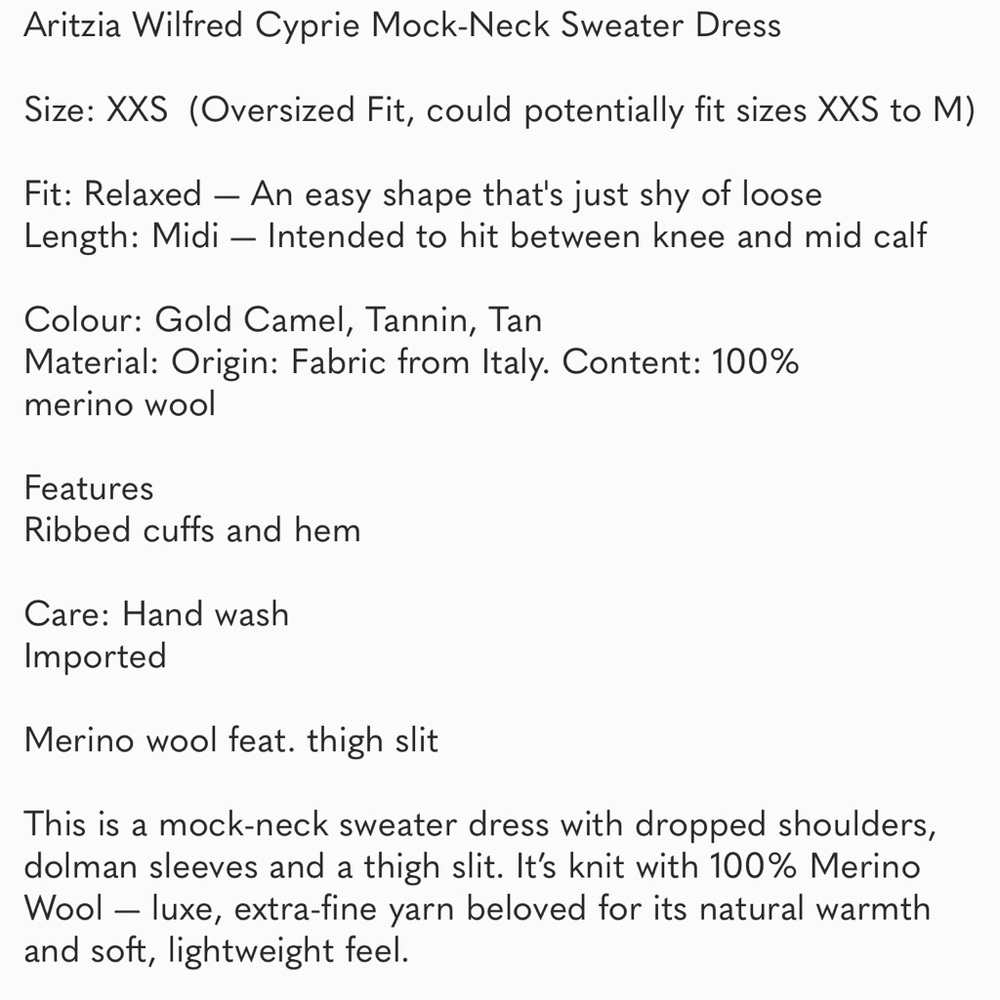 Aritzia knit Sweater Dress - Picture 7 of 10